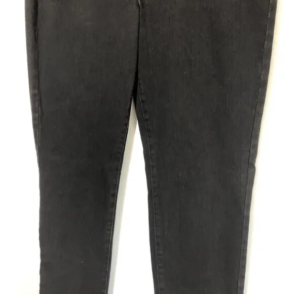 J McLaughlin Lexi Jeans Womens 14 Black Slim Tapered Legs Stretch Cotton - Picture 5 of 13